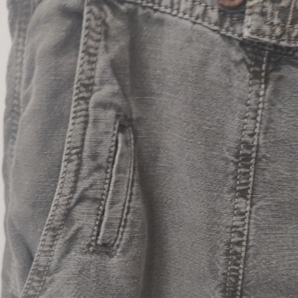 Sundance Charcoal Cargo Pants with Embroidered Detail - Picture 4 of 8